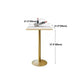 Marble Bar Table Glam Style Gold Base Bistro Table for Indoor Clearhalo 'Bar Furniture' 'Bar Tables' 'bar_tables' 'furn' 'furn_bar_tables' 'Furniture' 'furniture_bar_tables' 'Kitchen & Dining Furniture' 'kitchen&dining_furn' 'kitchen' 4275040