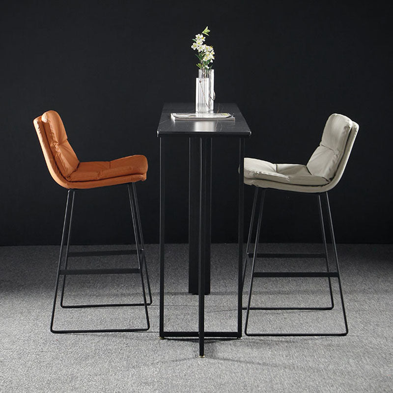 Industrial Rectangle Top Counter Table Marble Top 42-inch Height Table Clearhalo 'Bar Furniture' 'Bar Tables' 'bar_tables' 'furn' 'furn_bar_tables' 'Furniture' 'furniture_bar_tables' 'Kitchen & Dining Furniture' 'kitchen&dining_furn' 'kitchen' 4275047