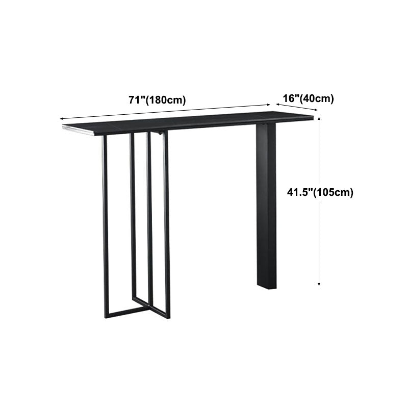 Industrial Rectangle Top Counter Table Marble Top 42-inch Height Table Clearhalo 'Bar Furniture' 'Bar Tables' 'bar_tables' 'furn' 'furn_bar_tables' 'Furniture' 'furniture_bar_tables' 'Kitchen & Dining Furniture' 'kitchen&dining_furn' 'kitchen' 4275062