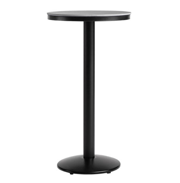 Industrial Style Marble Cocktail Bar Table Black Metal Base Bar Table Clearhalo 'Bar Furniture' 'Bar Tables' 'bar_tables' 'furn' 'furn_bar_tables' 'Furniture' 'furniture_bar_tables' 'Kitchen & Dining Furniture' 'kitchen&dining_furn' 'kitchen' 4275070