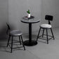 Industrial Style Marble Cocktail Bar Table Black Metal Base Bar Table Clearhalo 'Bar Furniture' 'Bar Tables' 'bar_tables' 'furn' 'furn_bar_tables' 'Furniture' 'furniture_bar_tables' 'Kitchen & Dining Furniture' 'kitchen&dining_furn' 'kitchen' 4275077
