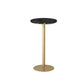 Nordic Marble Bar Table 42-inch Height Gold Metal Base Bistro Table Black Round Without Chairs Clearhalo 'Bar Furniture' 'Bar Tables' 'bar_tables' 'furn' 'furn_bar_tables' 'Furniture' 'furniture_bar_tables' 'Kitchen & Dining Furniture' 4275082