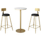 Nordic Marble Bar Table 42-inch Height Gold Metal Base Bistro Table Clearhalo 'Bar Furniture' 'Bar Tables' 'bar_tables' 'furn' 'furn_bar_tables' 'Furniture' 'furniture_bar_tables' 'Kitchen & Dining Furniture' 4275089