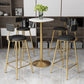 Nordic Marble Bar Table 42-inch Height Gold Metal Base Bistro Table Clearhalo 'Bar Furniture' 'Bar Tables' 'bar_tables' 'furn' 'furn_bar_tables' 'Furniture' 'furniture_bar_tables' 'Kitchen & Dining Furniture' 4275092