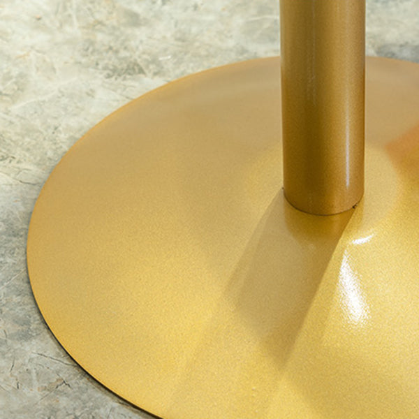 Glam Style Gold Metal Bar Table 21.6" Round Top Marble Indoor Bistro Table Clearhalo 'Bar Furniture' 'Bar Tables' 'bar_tables' 'furn' 'furn_bar_tables' 'Furniture' 'furniture_bar_tables' 'Kitchen & Dining Furniture' 'kitchen&dining_furn' 'kitchen' 4275103