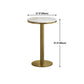 Glam Style Gold Metal Bar Table 21.6" Round Top Marble Indoor Bistro Table Clearhalo 'Bar Furniture' 'Bar Tables' 'bar_tables' 'furn' 'furn_bar_tables' 'Furniture' 'furniture_bar_tables' 'Kitchen & Dining Furniture' 'kitchen&dining_furn' 'kitchen' 4275107