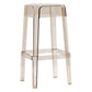 Backless Arm-less Modern Bar Stool Plastic Footrest Square Counter Stool Amber 1 Piece Bar Stool(30"H) Clearhalo 'Bar Furniture' 'Bar Stools' 'bar_stools' 'furn' 'furn_bar_stools' 'furniture_bar_stools' 'Kitchen & Dining Furniture' 'kitchen&dining_furn' 'kitchen' 'kitchen_furn' Furniture' 4275115
