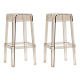 Backless Arm-less Modern Bar Stool Plastic Footrest Square Counter Stool Clearhalo 'Bar Furniture' 'Bar Stools' 'bar_stools' 'furn' 'furn_bar_stools' 'furniture_bar_stools' 'Kitchen & Dining Furniture' 'kitchen&dining_furn' 'kitchen' 'kitchen_furn' Furniture' 4275128