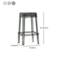 Backless Arm-less Modern Bar Stool Plastic Footrest Square Counter Stool Clearhalo 'Bar Furniture' 'Bar Stools' 'bar_stools' 'furn' 'furn_bar_stools' 'furniture_bar_stools' 'Kitchen & Dining Furniture' 'kitchen&dining_furn' 'kitchen' 'kitchen_furn' Furniture' 4275138
