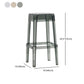 Backless Arm-less Modern Bar Stool Plastic Footrest Square Counter Stool Clearhalo 'Bar Furniture' 'Bar Stools' 'bar_stools' 'furn' 'furn_bar_stools' 'furniture_bar_stools' 'Kitchen & Dining Furniture' 'kitchen&dining_furn' 'kitchen' 'kitchen_furn' Furniture' 4275139