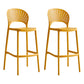 Stack-able Modern Footrest Bar Stool Low Back Plastic Rectangular Counter Stool Ginger 2 Piece Set Clearhalo 'Bar Furniture' 'Bar Stools' 'bar_stools' 'furn' 'furn_bar_stools' 'furniture_bar_stools' 'Kitchen & Dining Furniture' 'kitchen&dining_furn' 'kitchen' 'kitchen_furn' Furniture' 4275155