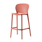 Modern Plastic Counter & Bar Stool Low Back Footrest Stool for Coffee Shop Red Counter Stool(26"H) Clearhalo 'Bar Furniture' 'Bar Stools' 'bar_stools' 'furn' 'furn_bar_stools' 'furniture_bar_stools' 'Kitchen & Dining Furniture' 'kitchen&dining_furn' 'kitchen' 'kitchen_furn' Furniture' 4275172