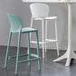 Modern Plastic Counter & Bar Stool Low Back Footrest Stool for Coffee Shop Clearhalo 'Bar Furniture' 'Bar Stools' 'bar_stools' 'furn' 'furn_bar_stools' 'furniture_bar_stools' 'Kitchen & Dining Furniture' 'kitchen&dining_furn' 'kitchen' 'kitchen_furn' Furniture' 4275173