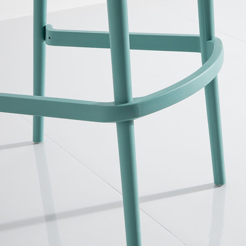 Modern Plastic Counter & Bar Stool Low Back Footrest Stool for Coffee Shop Clearhalo 'Bar Furniture' 'Bar Stools' 'bar_stools' 'furn' 'furn_bar_stools' 'furniture_bar_stools' 'Kitchen & Dining Furniture' 'kitchen&dining_furn' 'kitchen' 'kitchen_furn' Furniture' 4275187