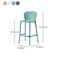 Modern Plastic Counter & Bar Stool Low Back Footrest Stool for Coffee Shop Clearhalo 'Bar Furniture' 'Bar Stools' 'bar_stools' 'furn' 'furn_bar_stools' 'furniture_bar_stools' 'Kitchen & Dining Furniture' 'kitchen&dining_furn' 'kitchen' 'kitchen_furn' Furniture' 4275192