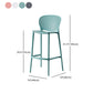 Modern Plastic Counter & Bar Stool Low Back Footrest Stool for Coffee Shop Clearhalo 'Bar Furniture' 'Bar Stools' 'bar_stools' 'furn' 'furn_bar_stools' 'furniture_bar_stools' 'Kitchen & Dining Furniture' 'kitchen&dining_furn' 'kitchen' 'kitchen_furn' Furniture' 4275193