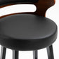 Modern Armless Backrest Counter Stool Wood Household Bar Stool with Cushion Clearhalo 'Bar Furniture' 'Bar Stools' 'bar_stools' 'furn' 'furn_bar_stools' 'furniture_bar_stools' 'Kitchen & Dining Furniture' 'kitchen&dining_furn' 'kitchen' 'kitchen_furn' Furniture' 4275226