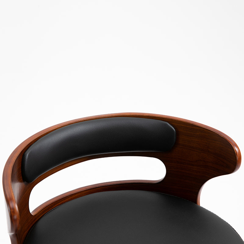 Modern Armless Backrest Counter Stool Wood Household Bar Stool with Cushion Clearhalo 'Bar Furniture' 'Bar Stools' 'bar_stools' 'furn' 'furn_bar_stools' 'furniture_bar_stools' 'Kitchen & Dining Furniture' 'kitchen&dining_furn' 'kitchen' 'kitchen_furn' Furniture' 4275230