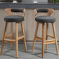 Modern Armless Backrest Counter Stool Wood Household Bar Stool with Cushion Clearhalo 'Bar Furniture' 'Bar Stools' 'bar_stools' 'furn' 'furn_bar_stools' 'furniture_bar_stools' 'Kitchen & Dining Furniture' 'kitchen&dining_furn' 'kitchen' 'kitchen_furn' Furniture' 4275233