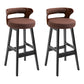 Modern Armless Backrest Counter Stool Wood Household Bar Stool with Cushion Coffee 2 Piece Set Clearhalo 'Bar Furniture' 'Bar Stools' 'bar_stools' 'furn' 'furn_bar_stools' 'furniture_bar_stools' 'Kitchen & Dining Furniture' 'kitchen&dining_furn' 'kitchen' 'kitchen_furn' Furniture' 4275238