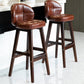 Modern Armless Backrest Counter Stool Wood Household Bar Stool with Pedal and Cushion Clearhalo 'Bar Furniture' 'Bar Stools' 'bar_stools' 'furn' 'furn_bar_stools' 'furniture_bar_stools' 'Kitchen & Dining Furniture' 'kitchen&dining_furn' 'kitchen' 'kitchen_furn' Furniture' 4275256
