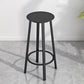 Modern Counter Round Bar Stool Armless Iron Bar Stool with Footrest and Swivel Clearhalo 'Bar Furniture' 'Bar Stools' 'bar_stools' 'furn' 'furn_bar_stools' 'furniture_bar_stools' 'Kitchen & Dining Furniture' 'kitchen&dining_furn' 'kitchen' 'kitchen_furn' Furniture' 4275321