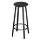 Modern Counter Round Bar Stool Armless Iron Bar Stool with Footrest and Swivel Black Clearhalo 'Bar Furniture' 'Bar Stools' 'bar_stools' 'furn' 'furn_bar_stools' 'furniture_bar_stools' 'Kitchen & Dining Furniture' 'kitchen&dining_furn' 'kitchen' 'kitchen_furn' Furniture' 4275325