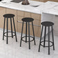 Modern Counter Round Bar Stool Armless Iron Bar Stool with Footrest and Swivel Clearhalo 'Bar Furniture' 'Bar Stools' 'bar_stools' 'furn' 'furn_bar_stools' 'furniture_bar_stools' 'Kitchen & Dining Furniture' 'kitchen&dining_furn' 'kitchen' 'kitchen_furn' Furniture' 4275327