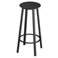 Modern Counter Round Bar Stool Armless Iron Bar Stool with Footrest and Swivel Clearhalo 'Bar Furniture' 'Bar Stools' 'bar_stools' 'furn' 'furn_bar_stools' 'furniture_bar_stools' 'Kitchen & Dining Furniture' 'kitchen&dining_furn' 'kitchen' 'kitchen_furn' Furniture' 4275328