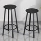 Modern Counter Round Bar Stool Armless Iron Bar Stool with Footrest and Swivel Clearhalo 'Bar Furniture' 'Bar Stools' 'bar_stools' 'furn' 'furn_bar_stools' 'furniture_bar_stools' 'Kitchen & Dining Furniture' 'kitchen&dining_furn' 'kitchen' 'kitchen_furn' Furniture' 4275330