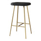 Glam Counter Bar Stool Armless Leather Rectangle Bar Stool with Footrest Gold Black Bar Stool(30"H) Clearhalo 'Bar Furniture' 'Bar Stools' 'bar_stools' 'furn' 'furn_bar_stools' 'furniture_bar_stools' 'Kitchen & Dining Furniture' 'kitchen&dining_furn' 'kitchen' 'kitchen_furn' Furniture' 4275447