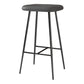 Glam Counter Bar Stool Armless Leather Rectangle Bar Stool with Footrest Black Dark Gray Bar Stool(30"H) Clearhalo 'Bar Furniture' 'Bar Stools' 'bar_stools' 'furn' 'furn_bar_stools' 'furniture_bar_stools' 'Kitchen & Dining Furniture' 'kitchen&dining_furn' 'kitchen' 'kitchen_furn' Furniture' 4275460