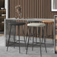 Glam Counter Bar Stool Armless Leather Rectangle Bar Stool with Footrest Clearhalo 'Bar Furniture' 'Bar Stools' 'bar_stools' 'furn' 'furn_bar_stools' 'furniture_bar_stools' 'Kitchen & Dining Furniture' 'kitchen&dining_furn' 'kitchen' 'kitchen_furn' Furniture' 4275462