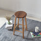 Modern Round Counter Bar Stool Armless Wood Indoor Bar Stool with Footrest Clearhalo 'Bar Furniture' 'Bar Stools' 'bar_stools' 'furn' 'furn_bar_stools' 'furniture_bar_stools' 'Kitchen & Dining Furniture' 'kitchen&dining_furn' 'kitchen' 'kitchen_furn' Furniture' 4275494