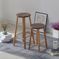 Modern Round Counter Bar Stool Armless Wood Indoor Bar Stool with Footrest Clearhalo 'Bar Furniture' 'Bar Stools' 'bar_stools' 'furn' 'furn_bar_stools' 'furniture_bar_stools' 'Kitchen & Dining Furniture' 'kitchen&dining_furn' 'kitchen' 'kitchen_furn' Furniture' 4275496
