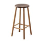 Modern Round Counter Bar Stool Armless Wood Indoor Bar Stool with Footrest Clearhalo 'Bar Furniture' 'Bar Stools' 'bar_stools' 'furn' 'furn_bar_stools' 'furniture_bar_stools' 'Kitchen & Dining Furniture' 'kitchen&dining_furn' 'kitchen' 'kitchen_furn' Furniture' 4275497