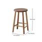 Modern Round Counter Bar Stool Armless Wood Indoor Bar Stool with Footrest Clearhalo 'Bar Furniture' 'Bar Stools' 'bar_stools' 'furn' 'furn_bar_stools' 'furniture_bar_stools' 'Kitchen & Dining Furniture' 'kitchen&dining_furn' 'kitchen' 'kitchen_furn' Furniture' 4275503
