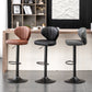Contemporary Faux Leather Bar Stool Footrest Low Back Adjustable Height Swivel Stool Clearhalo 'Bar Furniture' 'Bar Stools' 'bar_stools' 'furn' 'furn_bar_stools' 'furniture_bar_stools' 'Kitchen & Dining Furniture' 'kitchen&dining_furn' 'kitchen' 'kitchen_furn' Furniture' 4275568
