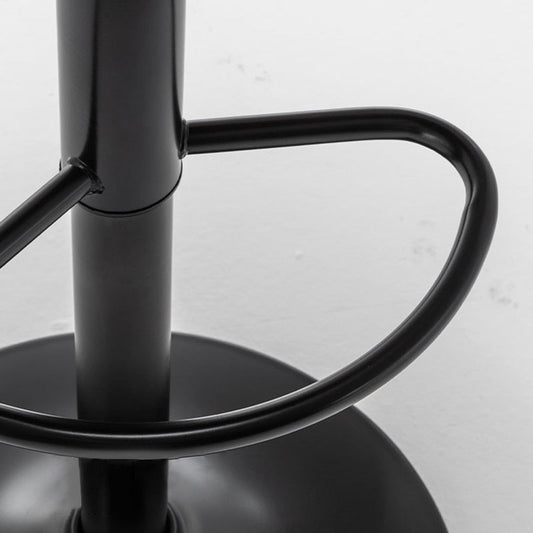 Contemporary Faux Leather Bar Stool Footrest Low Back Adjustable Height Swivel Stool Clearhalo 'Bar Furniture' 'Bar Stools' 'bar_stools' 'furn' 'furn_bar_stools' 'furniture_bar_stools' 'Kitchen & Dining Furniture' 'kitchen&dining_furn' 'kitchen' 'kitchen_furn' Furniture' 4275579