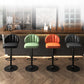 Contemporary Faux Leather Bar Stool Footrest Low Back Adjustable Height Swivel Stool Clearhalo 'Bar Furniture' 'Bar Stools' 'bar_stools' 'furn' 'furn_bar_stools' 'furniture_bar_stools' 'Kitchen & Dining Furniture' 'kitchen&dining_furn' 'kitchen' 'kitchen_furn' Furniture' 4275585