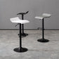 Modern Adjustable Swivel Bar Stool Footrest Low Back Faux Leather Bar Stool Clearhalo 'Bar Furniture' 'Bar Stools' 'bar_stools' 'furn' 'furn_bar_stools' 'furniture_bar_stools' 'Kitchen & Dining Furniture' 'kitchen&dining_furn' 'kitchen' 'kitchen_furn' Furniture' 4275614