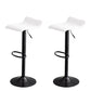 Modern Adjustable Swivel Bar Stool Footrest Low Back Faux Leather Bar Stool White 2 Piece Set Clearhalo 'Bar Furniture' 'Bar Stools' 'bar_stools' 'furn' 'furn_bar_stools' 'furniture_bar_stools' 'Kitchen & Dining Furniture' 'kitchen&dining_furn' 'kitchen' 'kitchen_furn' Furniture' 4275625