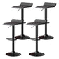 Modern Adjustable Swivel Bar Stool Footrest Low Back Faux Leather Bar Stool Black 4 Piece Set Clearhalo 'Bar Furniture' 'Bar Stools' 'bar_stools' 'furn' 'furn_bar_stools' 'furniture_bar_stools' 'Kitchen & Dining Furniture' 'kitchen&dining_furn' 'kitchen' 'kitchen_furn' Furniture' 4275633