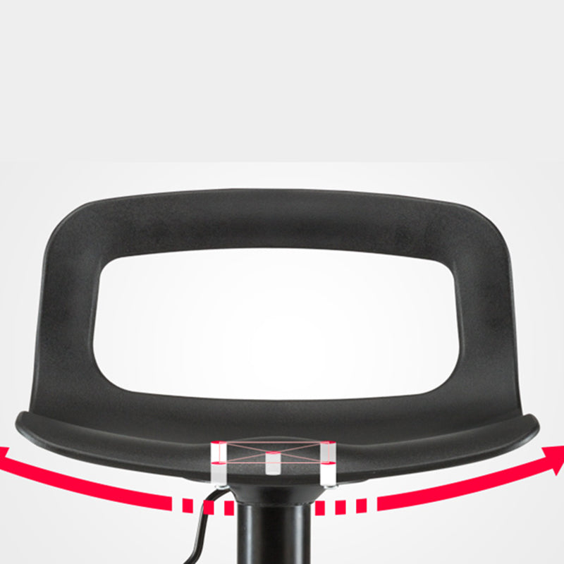 Modern Footrest Bar Stool Plastic Low Back Bucket Indoor Swivel Counter Stool Clearhalo 'Bar Furniture' 'Bar Stools' 'bar_stools' 'furn' 'furn_bar_stools' 'furniture_bar_stools' 'Kitchen & Dining Furniture' 'kitchen&dining_furn' 'kitchen' 'kitchen_furn' Furniture' 4275730