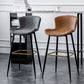 Contemporary PU Upholstery Bar Stool with Cushion Backrest Bucket Indoor Counter Stool Clearhalo 'Bar Furniture' 'Bar Stools' 'bar_stools' 'furn' 'furn_bar_stools' 'furniture_bar_stools' 'Kitchen & Dining Furniture' 'kitchen&dining_furn' 'kitchen' 'kitchen_furn' Furniture' 4275748