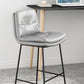 Indoor Leather Bar Stool Low Back Footrest Bucket Counter Stool with Cushion Clearhalo 'Bar Furniture' 'Bar Stools' 'bar_stools' 'furn' 'furn_bar_stools' 'furniture_bar_stools' 'Kitchen & Dining Furniture' 'kitchen&dining_furn' 'kitchen' 'kitchen_furn' Furniture' 4275783