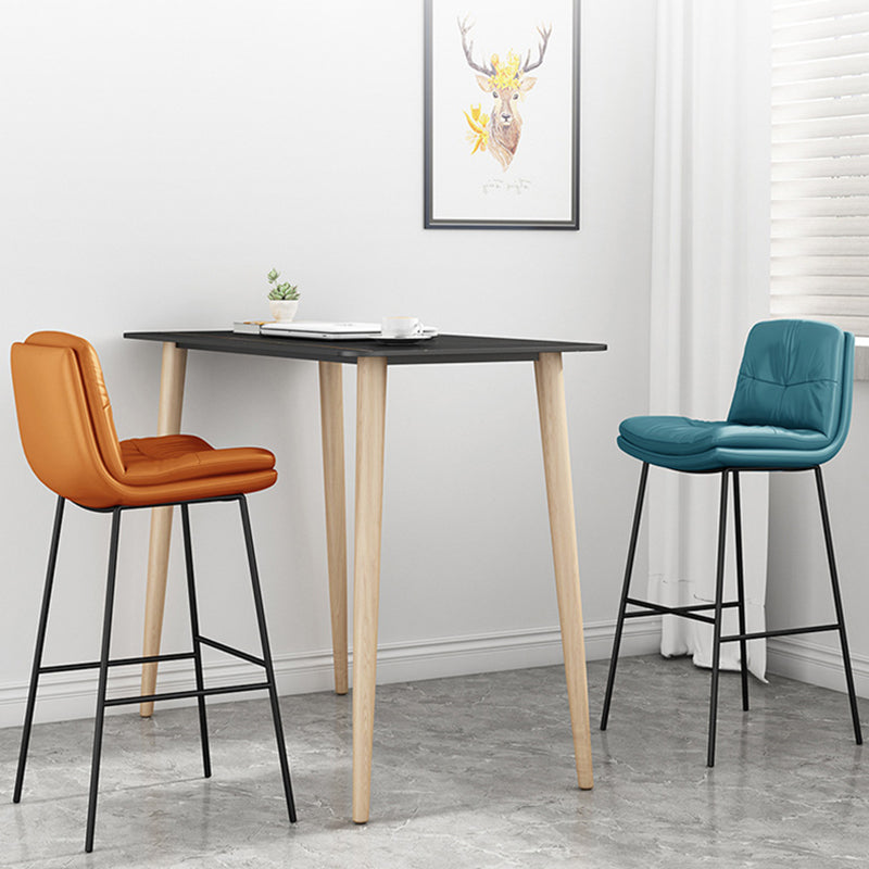Indoor Leather Bar Stool Low Back Footrest Bucket Counter Stool with Cushion Clearhalo 'Bar Furniture' 'Bar Stools' 'bar_stools' 'furn' 'furn_bar_stools' 'furniture_bar_stools' 'Kitchen & Dining Furniture' 'kitchen&dining_furn' 'kitchen' 'kitchen_furn' Furniture' 4275788