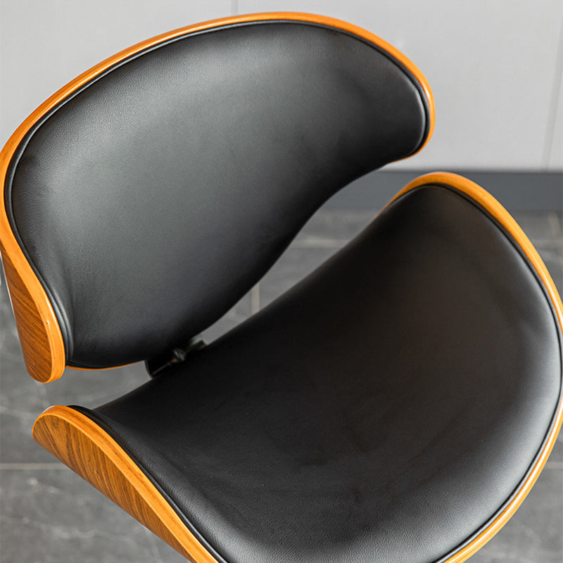 Wood Adjustable Bar & Counter Stool Armed Footrest Indoor Contemporary Bar Stool Clearhalo 'Bar Furniture' 'Bar Stools' 'bar_stools' 'furn' 'furn_bar_stools' 'furniture_bar_stools' 'Kitchen & Dining Furniture' 'kitchen&dining_furn' 'kitchen' 'kitchen_furn' Furniture' 4275841