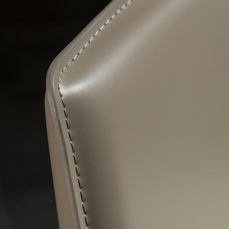 Coffee Shop Low Back Bar Stool Contemporary Leather Square Counter Chair Clearhalo 'Bar Furniture' 'Bar Stools' 'bar_stools' 'furn' 'furn_bar_stools' 'furniture_bar_stools' 'Kitchen & Dining Furniture' 'kitchen&dining_furn' 'kitchen' 'kitchen_furn' Furniture' 4275856