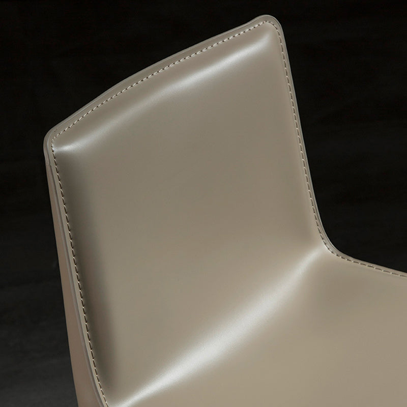 Coffee Shop Low Back Bar Stool Contemporary Leather Square Counter Chair Clearhalo 'Bar Furniture' 'Bar Stools' 'bar_stools' 'furn' 'furn_bar_stools' 'furniture_bar_stools' 'Kitchen & Dining Furniture' 'kitchen&dining_furn' 'kitchen' 'kitchen_furn' Furniture' 4275857